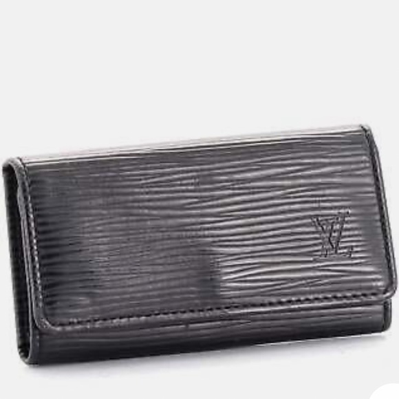 Louis Vuitton Epi Leather 4 Key Holder Epi Leather Black Louis Vuitton - Picture 7 of 11